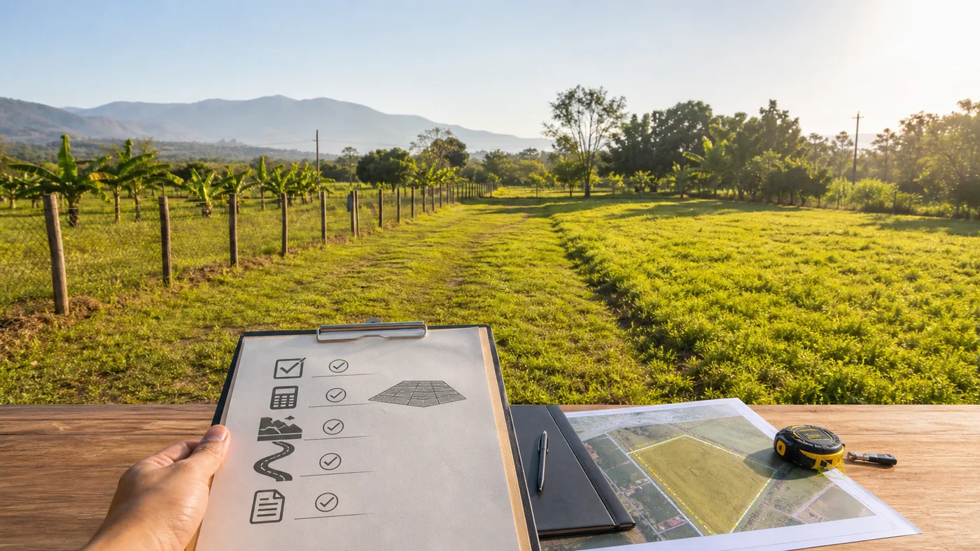 Checklist visual para avaliar terreno em Taubaté antes da visita