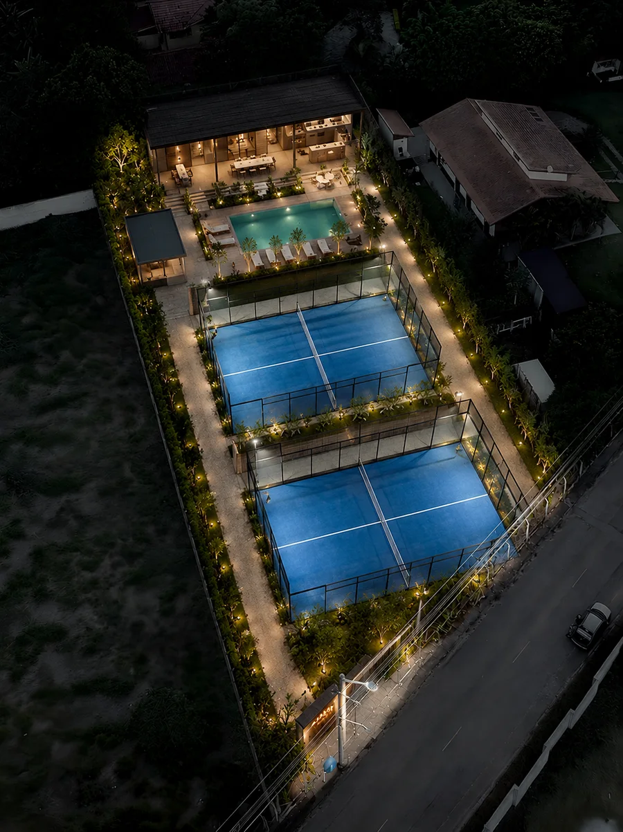 Ideia de quadra de padel em terreno amplo no Itaim em Taubaté